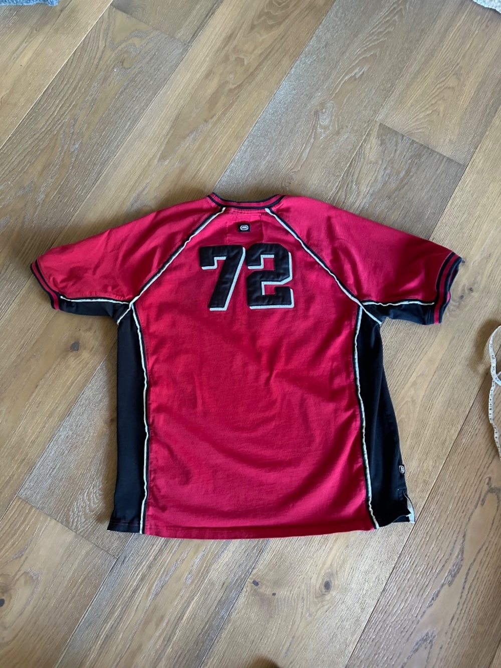 Ecko Unltd. Rhino Graphic Athletic Jersey Shirt Red Black Size Large - Picture 14 of 15
